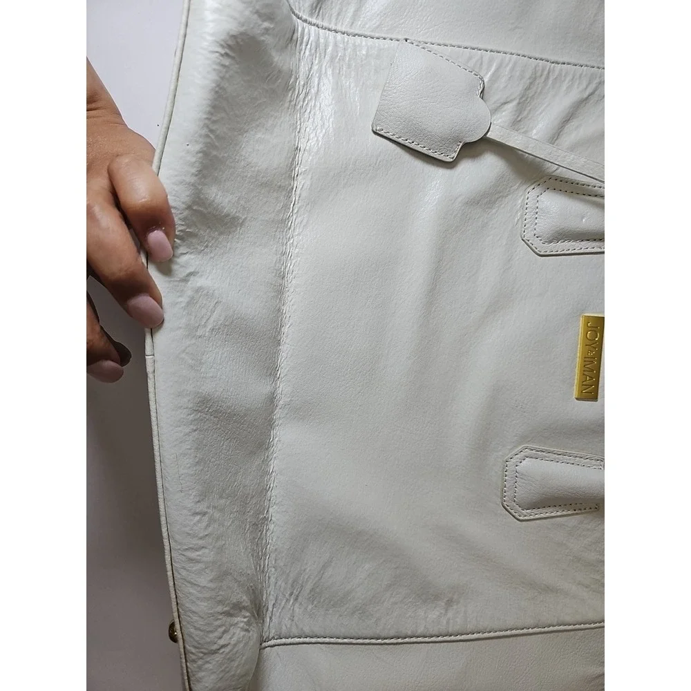 JOY &‎ IMAN Genuine Leather Satchel Tote Purse Hand Shoulder Bag
